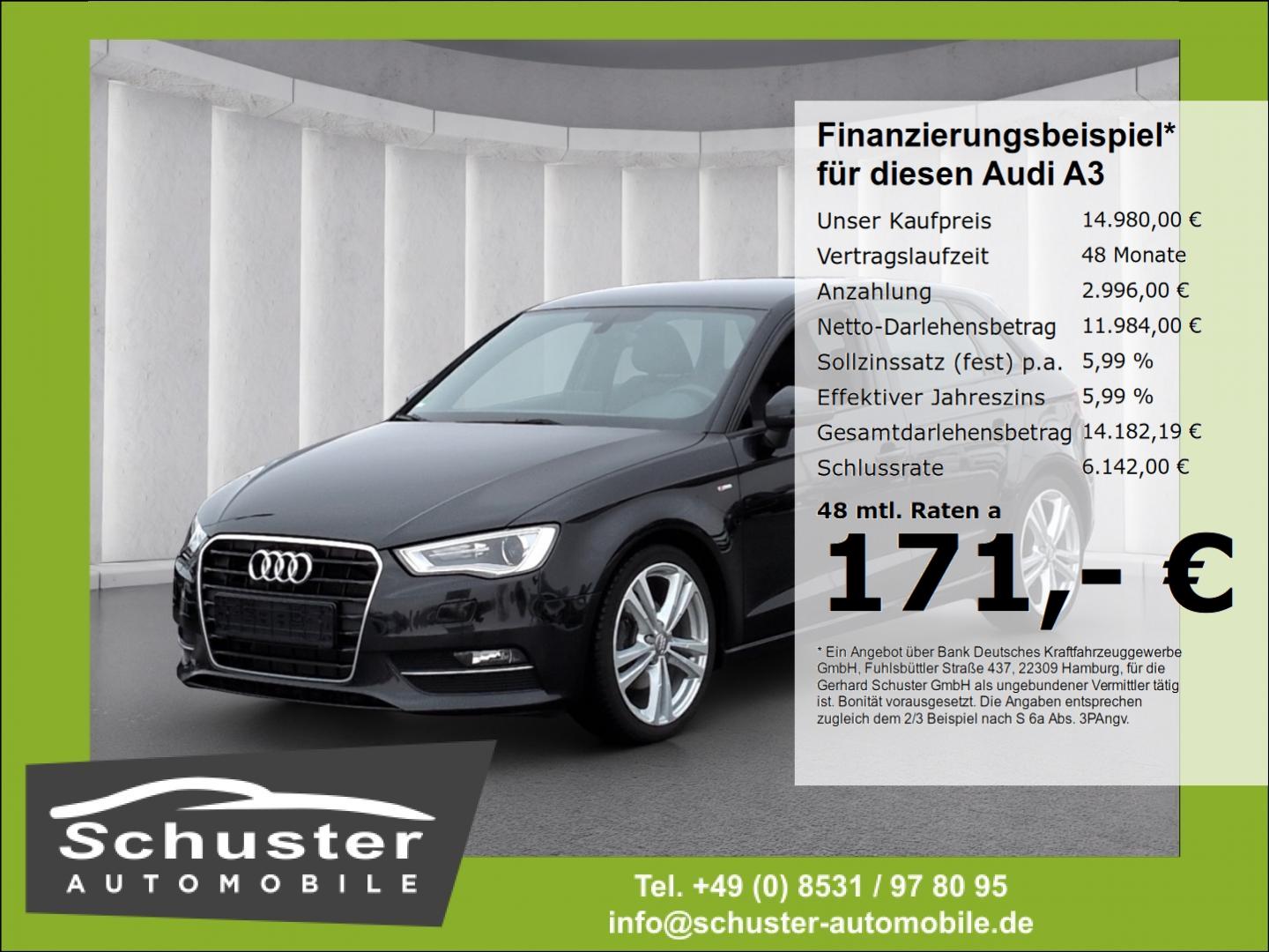 Audi A3 Sportback S-LINE 2.0TDI*S-tron Bi-Xen SHZ 18*