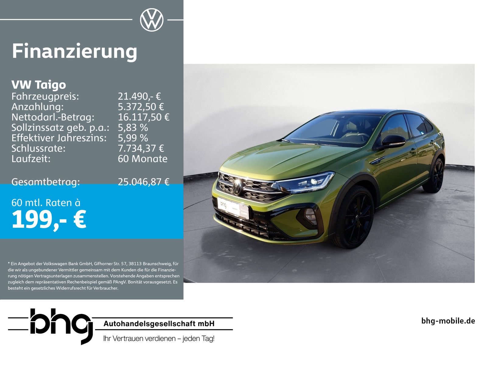 Volkswagen Taigo 1.5 TSI DSG R-LINE