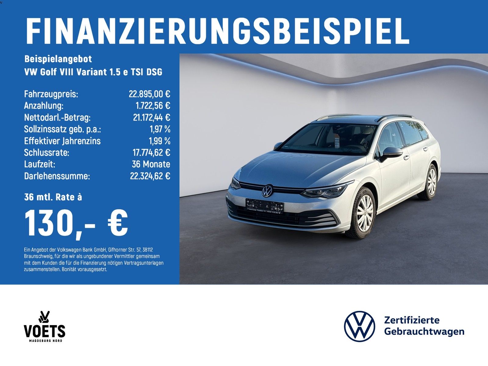 Volkswagen Golf VIII Variant   1.5 e TSI  DSG Life LED+NAVI