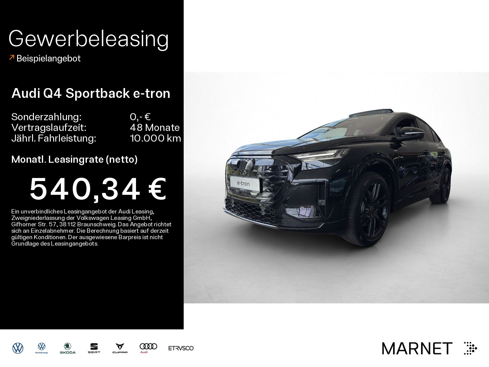 Audi Q4 Sportback e-tron quattro performance 250 kW