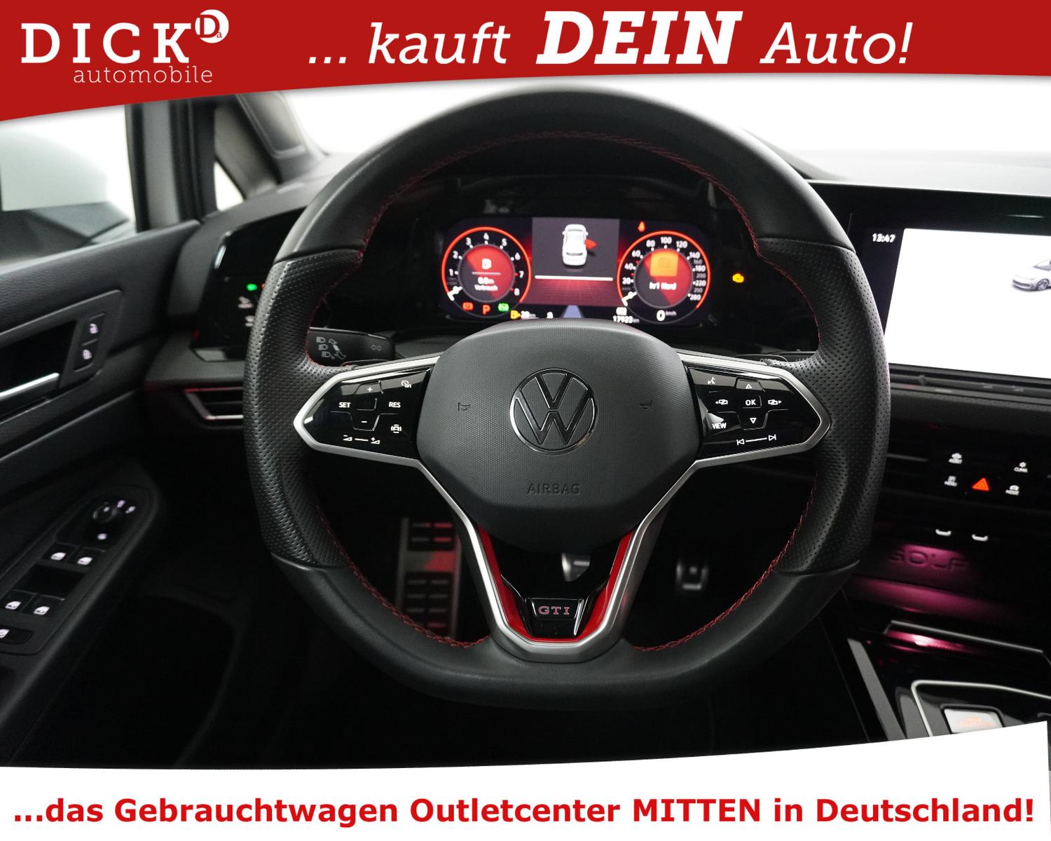 Volkswagen Golf VIII 2.0TSI GTI IQ LED+VIRTU+KAM+SERVIC NEU, миниатюра 12