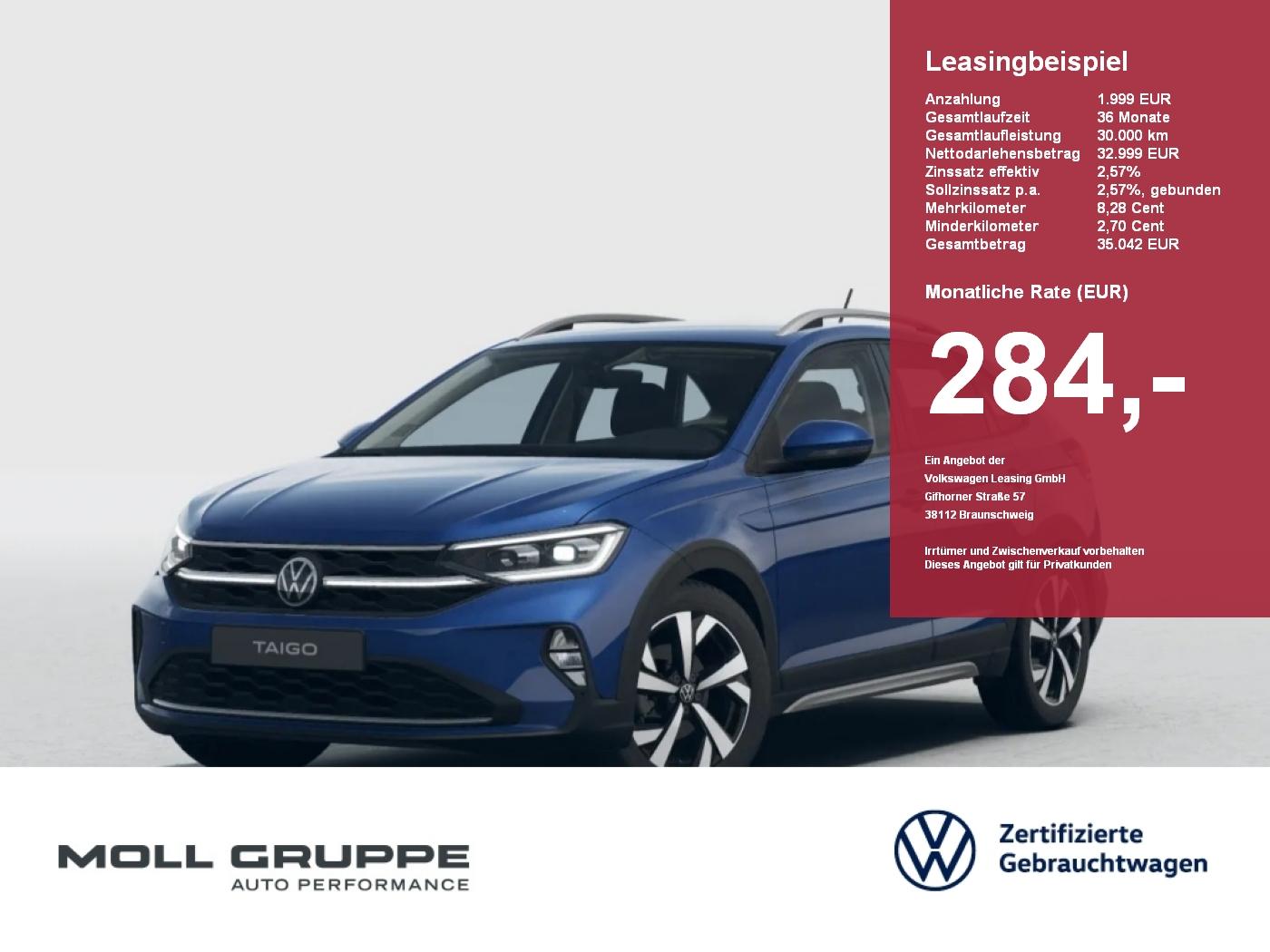 Volkswagen Taigo Style 1.0 l TSI OPF DSG KLIMA ACC AUT