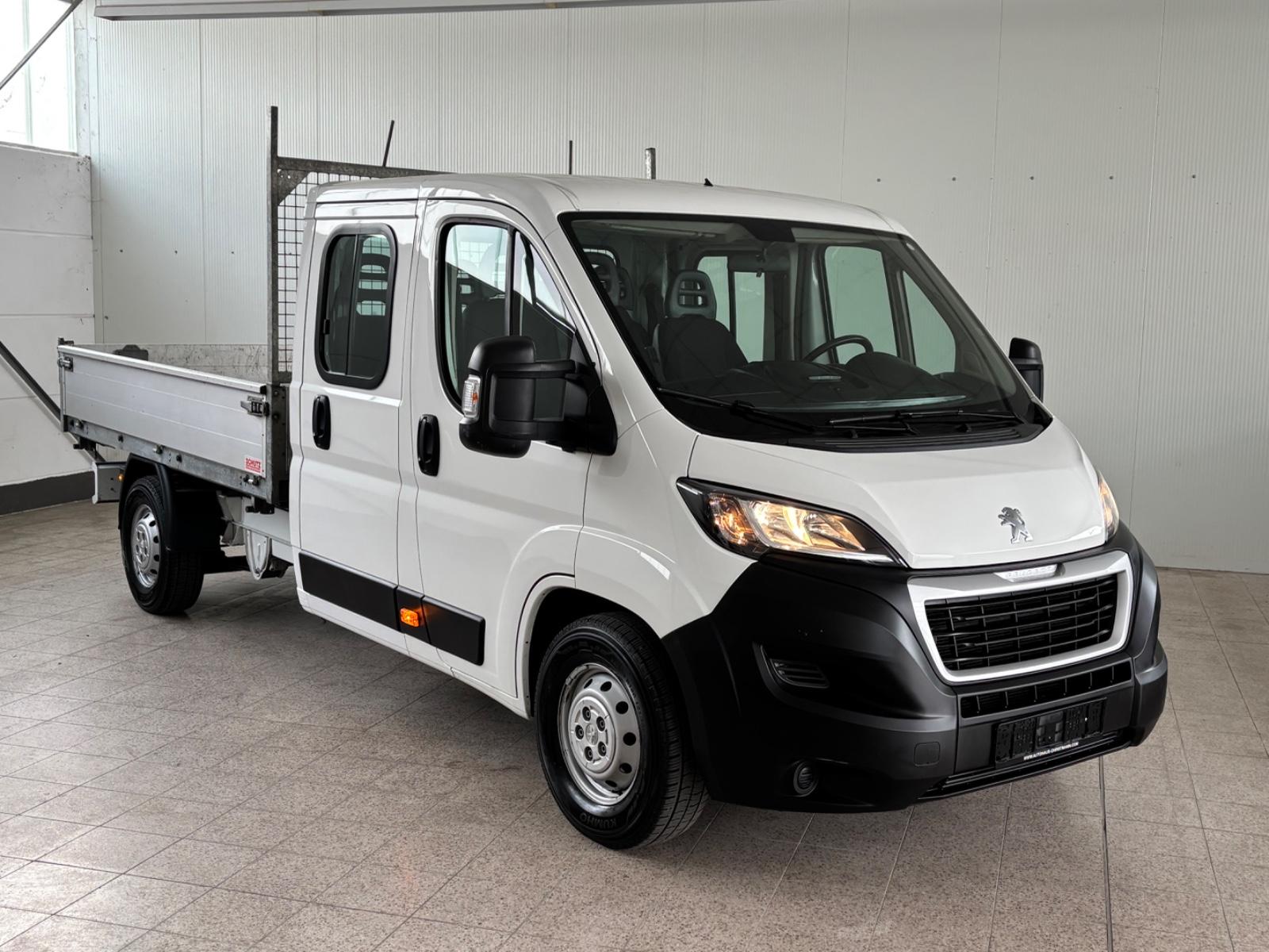Peugeot Boxer L3 DoKa/3-Seiten-Kipper/Klima/AHK/7 Sitze