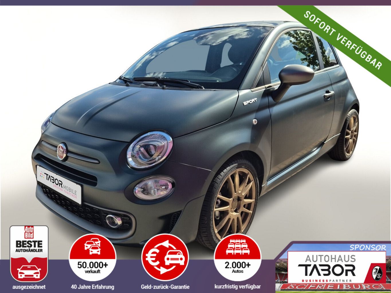 Fiat 500 1.0 Mild Hybrid Sport Pano KomfortP PDC