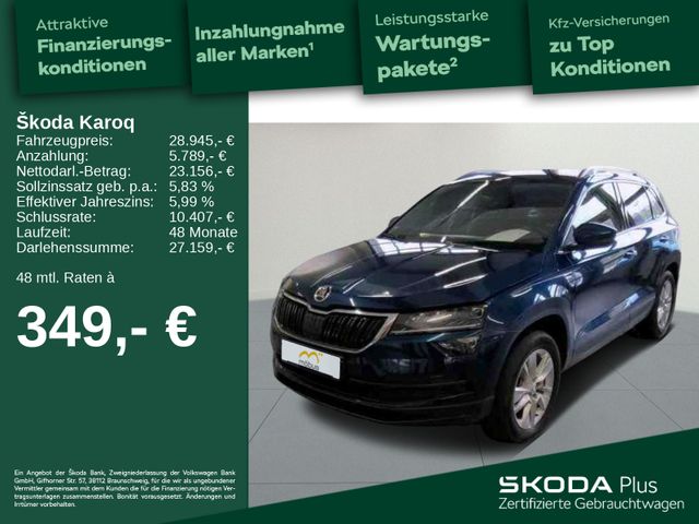 Skoda Karoq 2.0 TDI DSG*4X4*CLEVER*TRAVEL*SUNSET*AHK*L