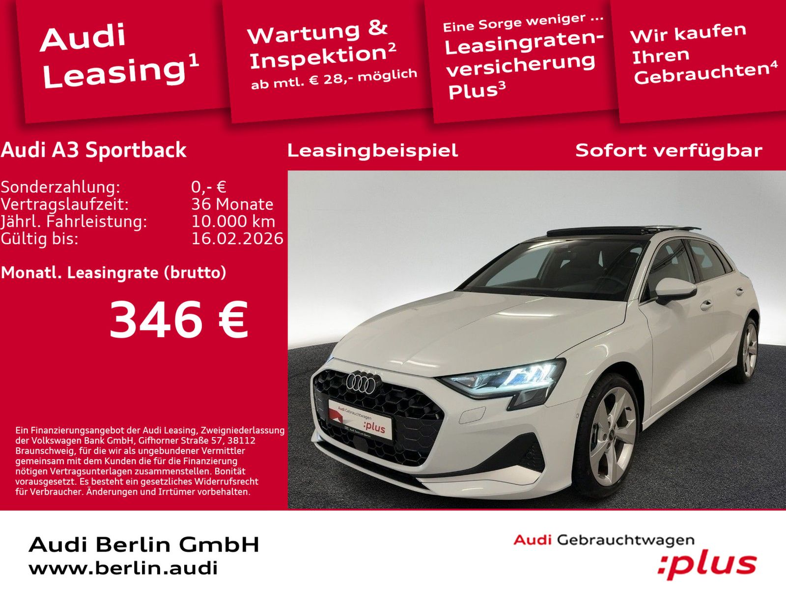 Audi A3 Sportback Advanced 30 TFSI S tr. STDHZG PANO