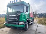 Scania G500 Blatt/Blatt mit holzkran  - Holzkran