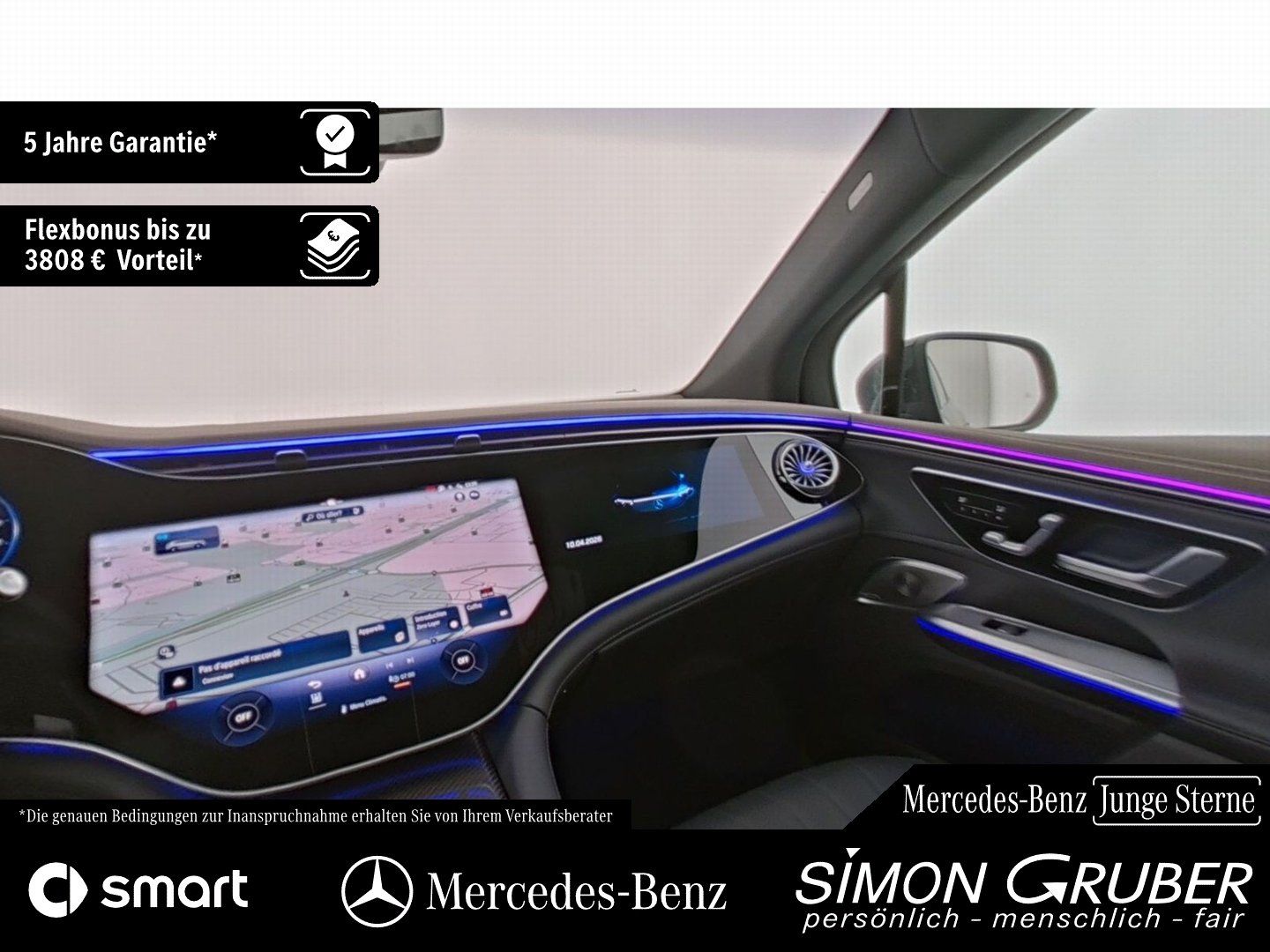 Fahrzeugabbildung Mercedes-Benz EQE 500 4M SUV AMG Carbon Hyper Leder HUD AHK