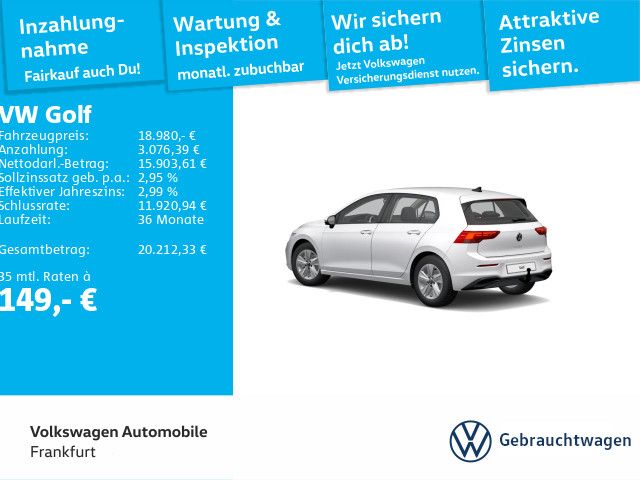 Volkswagen Golf VIII 2.0 TDI DSG LIFE ACC*AHK*CARPLAY*NAVI* imagem 2