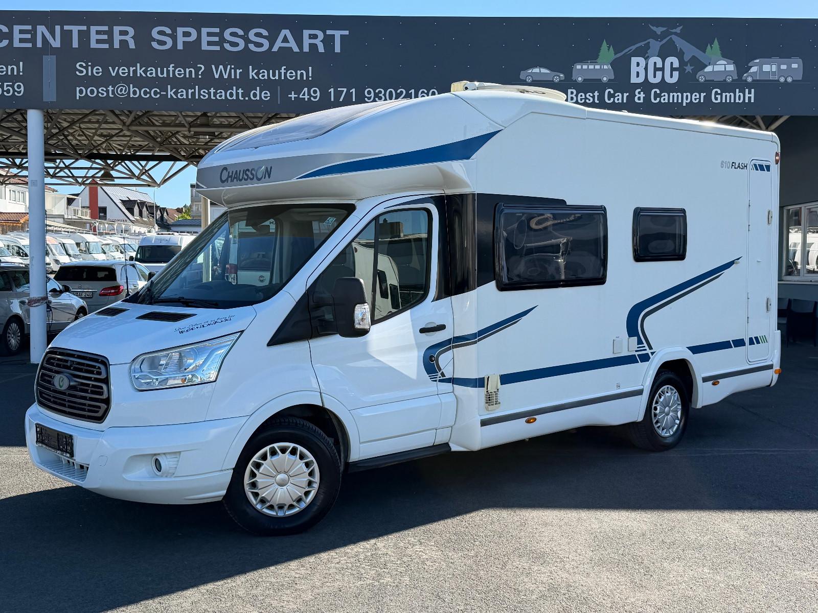 Chausson Flash 610 Ford 2.2TDCi-Raumwunder-SAT-Solar-AHK-
