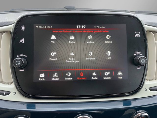 Fiat 500 Lounge Facelift,Klima,PDC,Apple *mtl.145€*