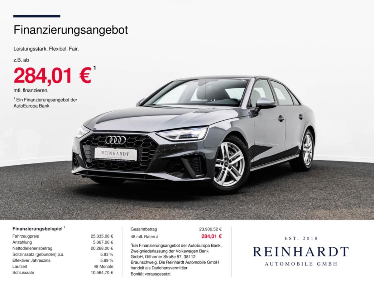 Audi A4 LIMOUSINE 40TDi Q S LINE BLACK LED/KAMERA/AHK