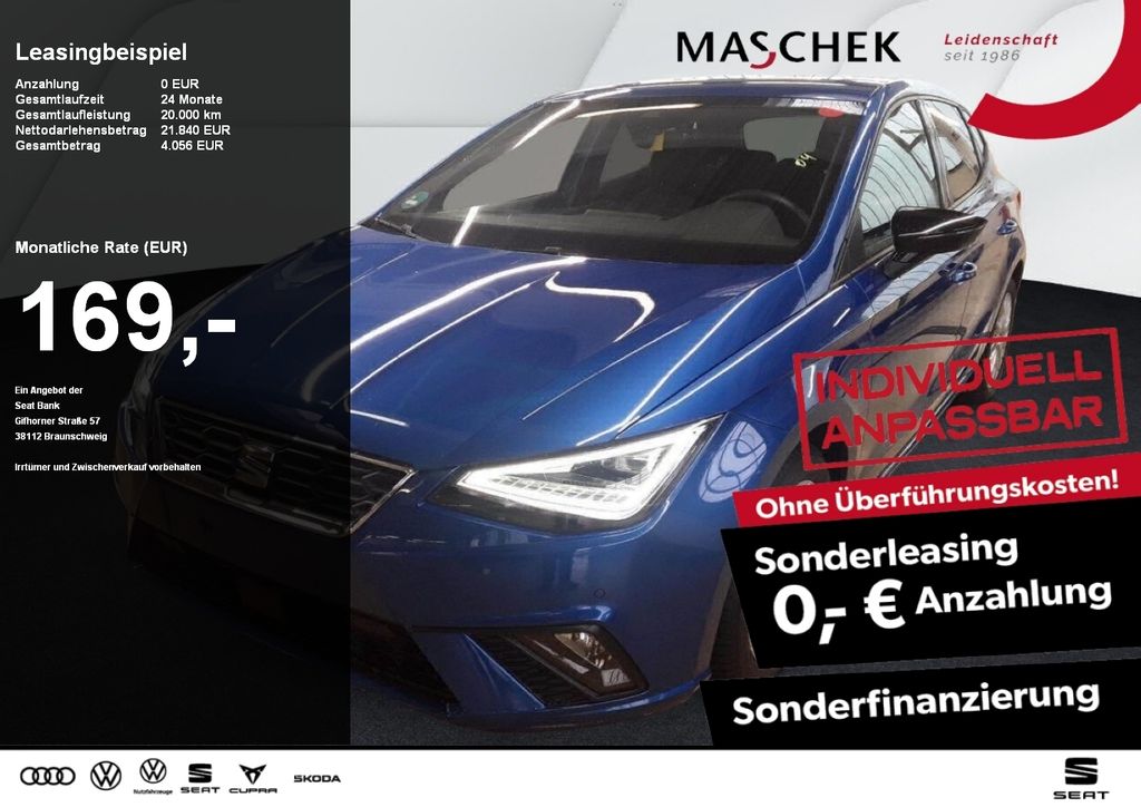 Ibiza FR 1.0 TSI Sonderleasing! Navi FullLED Sit