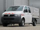 Volkswagen T5 Transporter Pritsche DoKa 4Motion*1.Hand* - Volkswagen T5: 4motion Doka