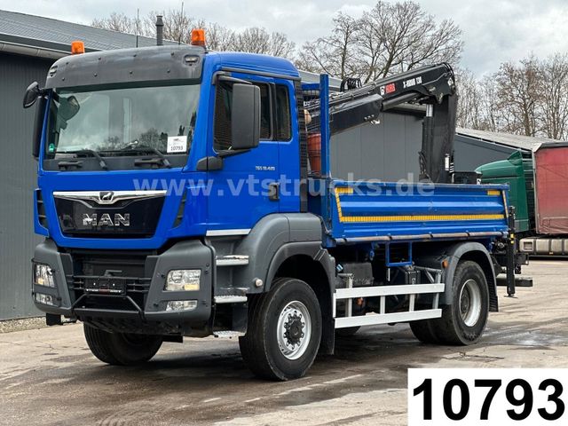 MAN TGS 18.420 4x4 Blatt-/Luft Kipper, HIAB Ladekran