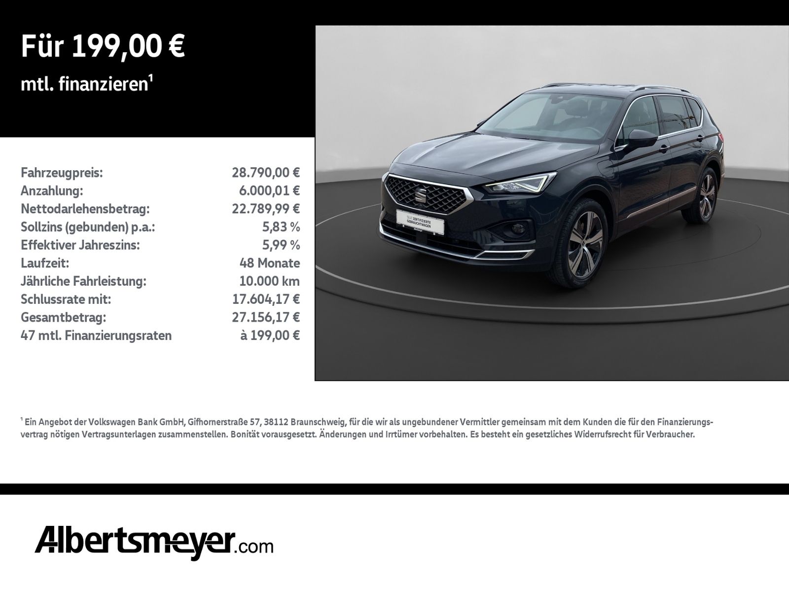 SEAT Tarraco Xperience 1.4 e-Hybrid AHK+LED+SHZ+NAVI
