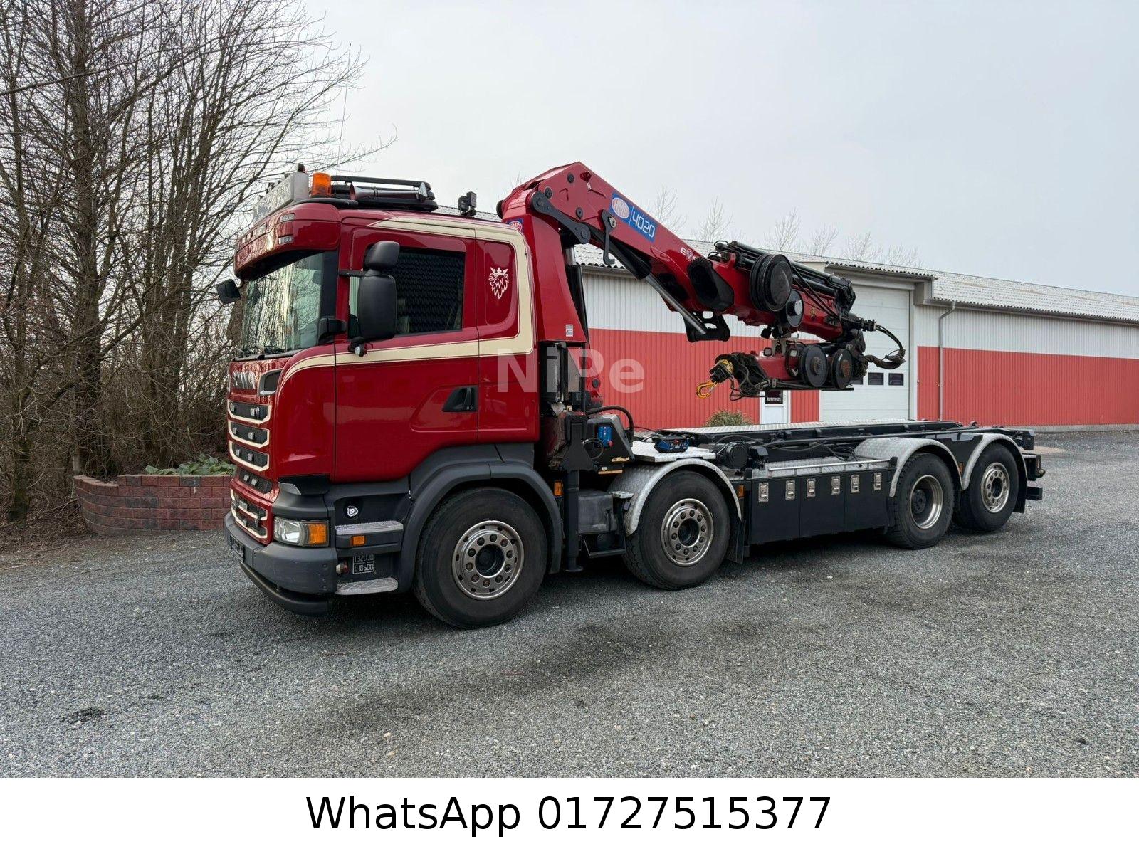 Scania Kran HMF 4020K5 Fly Jip FJ1000K4 S:Abroll.KIPPER