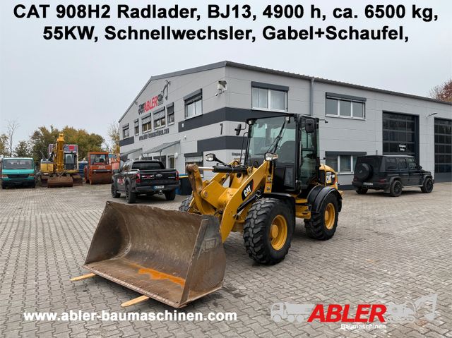 CAT 908H2 Radlader Gabel+Schaufel+Schnellwechsler