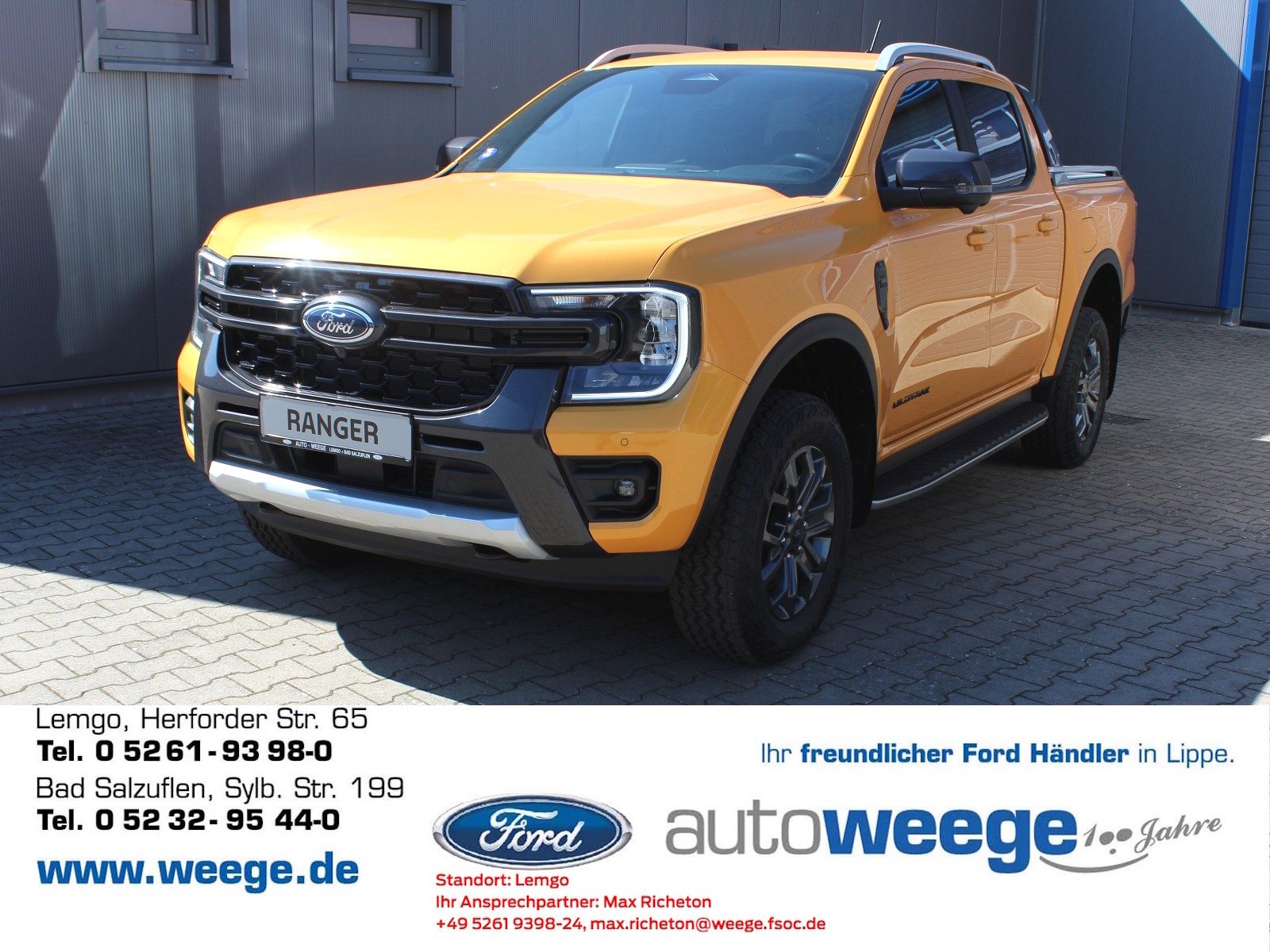 Fahrzeugabbildung Ford Ranger Wildtrak Doppelkabine 4x4