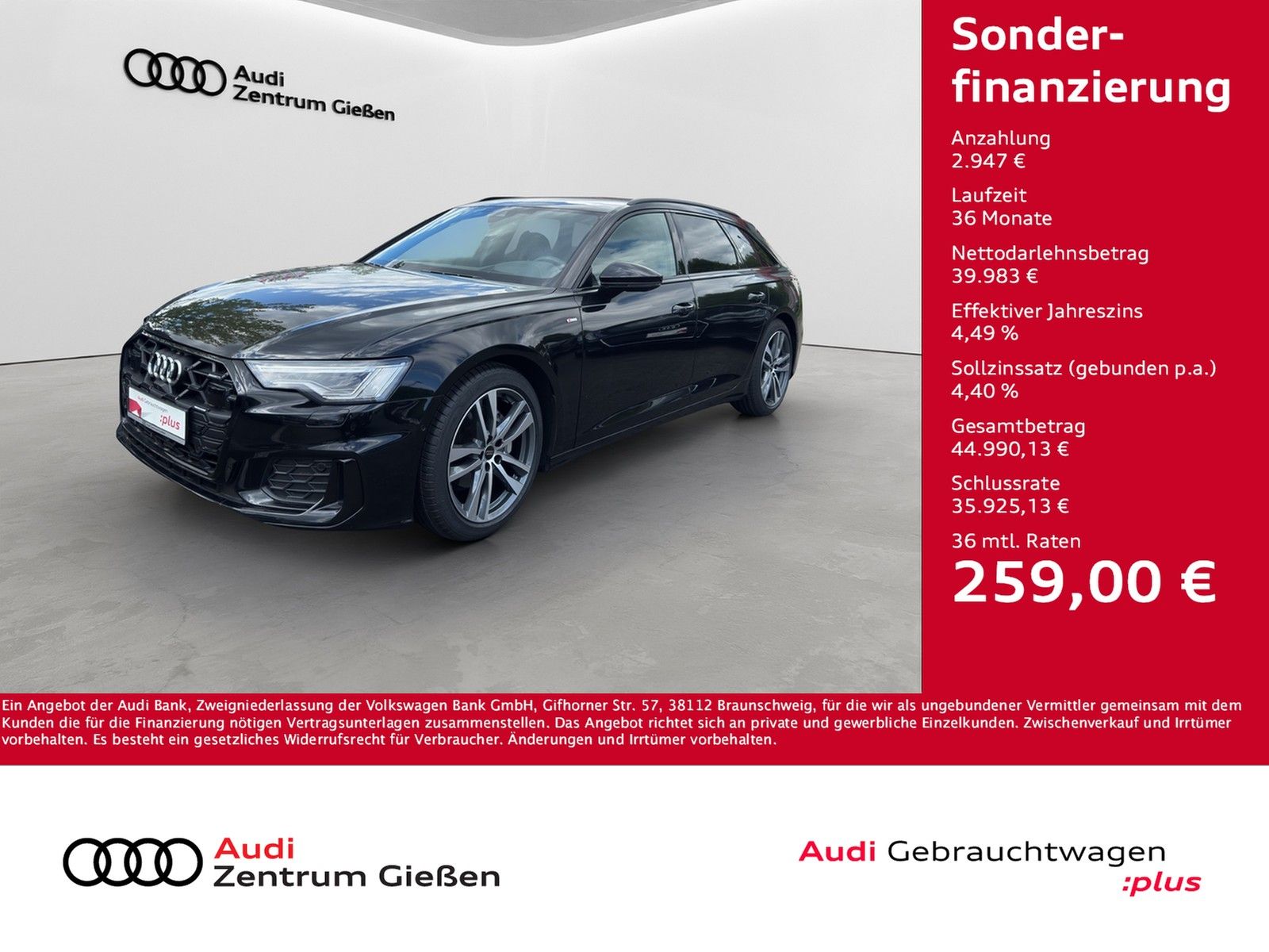 Audi A6 Avant 40 TDI S line Black HuD Matrix 360°Kame imagem 2