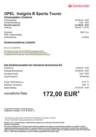 Fahrzeugabbildung Opel Insignia B Sports Tourer >AUT/AHK/LED/NAV/PDC