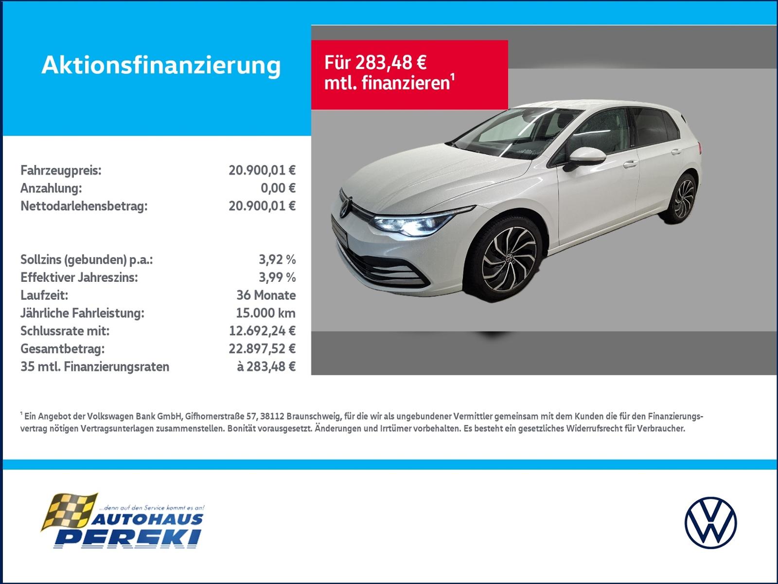 Volkswagen Golf VIII 8 1.5 TSI ACTIVE KLIMA, NAVI, LED, K