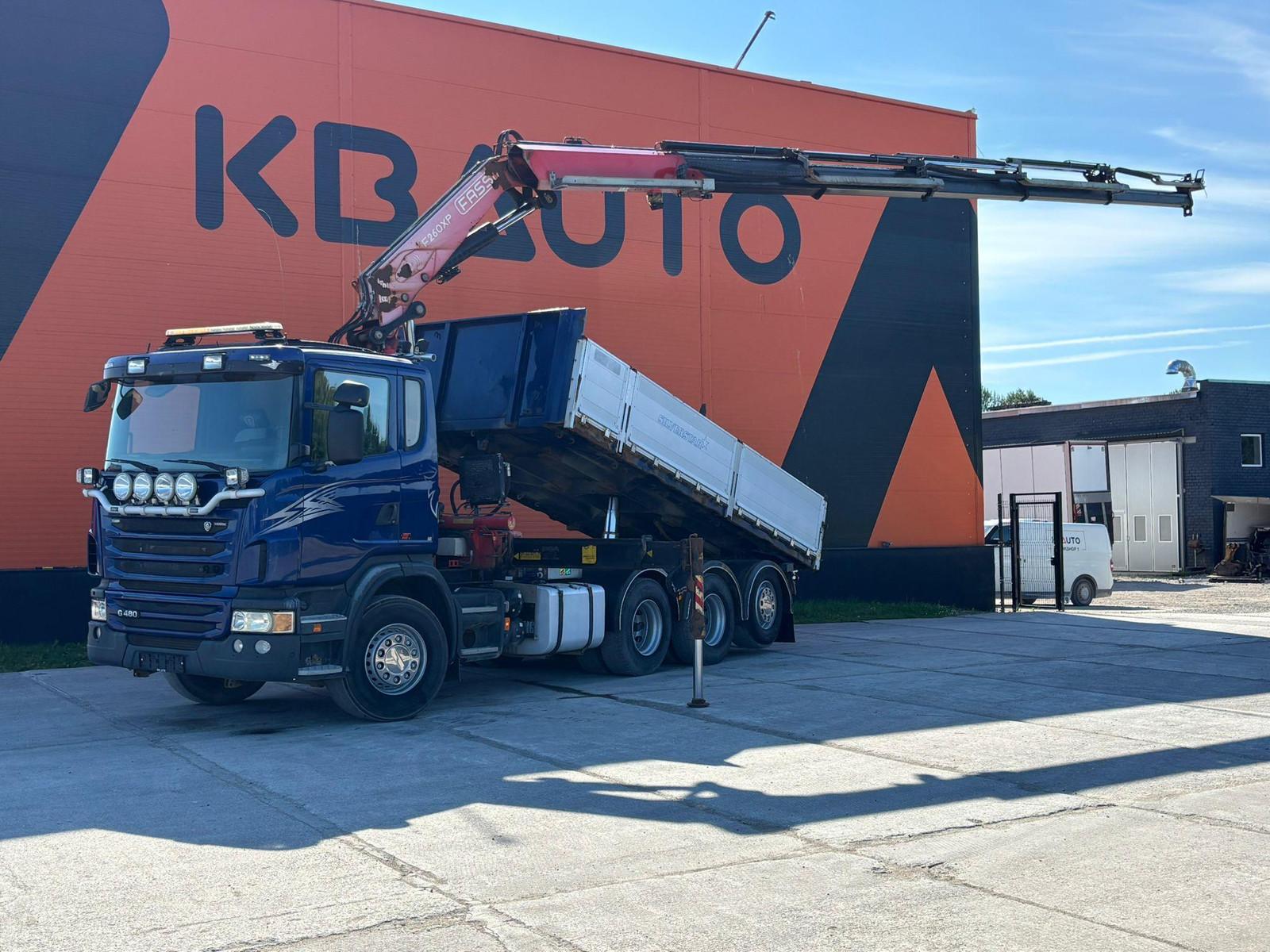 Scania G 480 8x4*4 FASSI F260XP + JIB + GRAB / BOX L=56