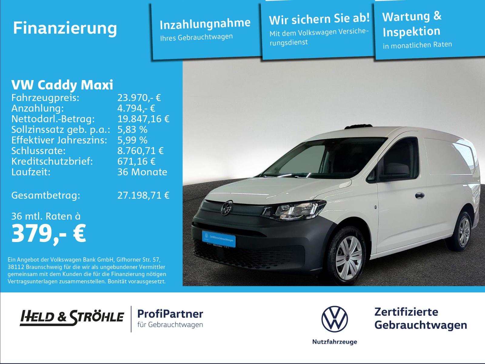 Volkswagen Caddy Maxi 2.0 TDI DSG Kasten STHZ NAVI KAM SHZ