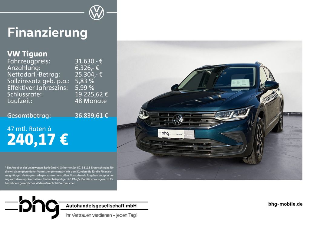 Tiguan Life 1,4 l eHybrid OPF DSG AHK, LED-Matri