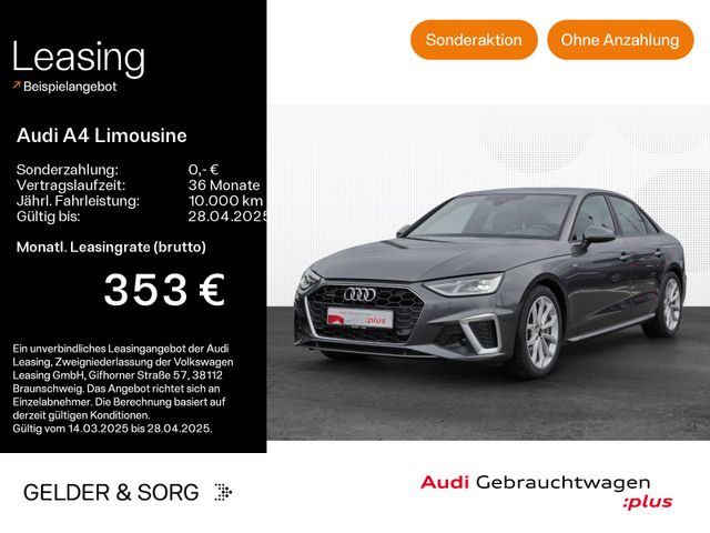 Audi A4 Limousine 45 TFSI qu. S line RFK*LED*Virtual