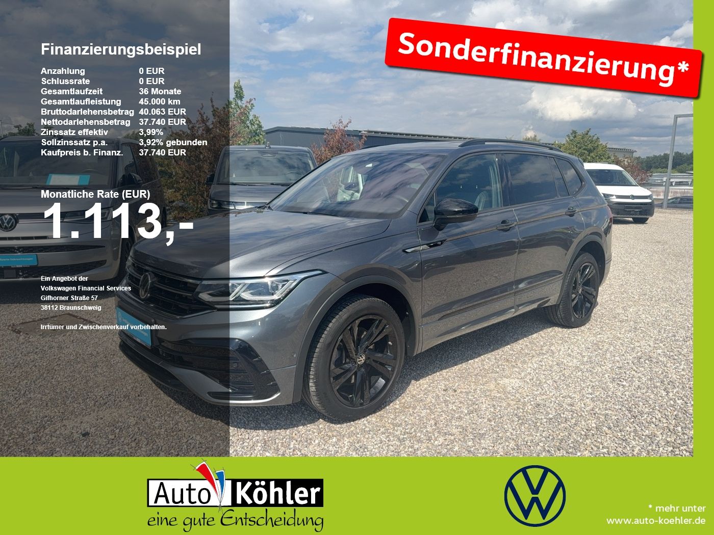 Volkswagen Tiguan Allspace R-Line 4Motion TDI AHK/CarPlay