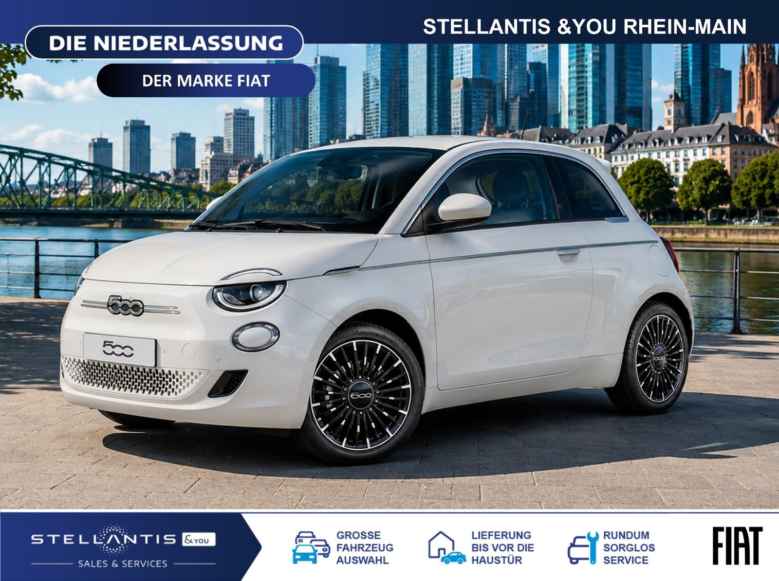 Fiat 500e LaPrima + TopPlus Paket LED Navi Klima RFK