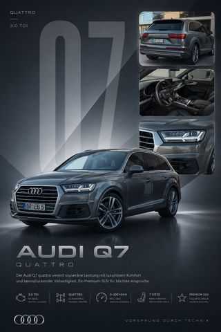 AUDI Q7 3.0 TDI quattro 3x S Line *7 Sitzer*Ahk*