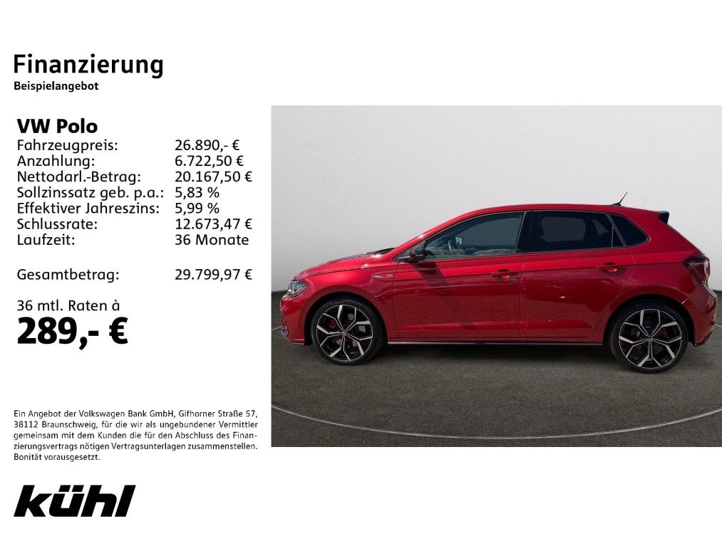 Volkswagen Polo VI 2.0 TSI DSG GTI Navi Pano LM18,beats Des foto 2