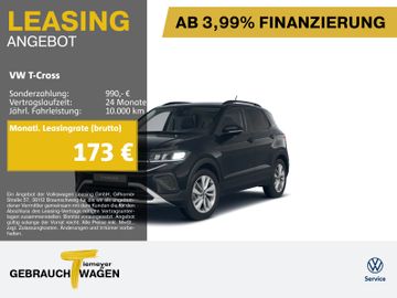 Volkswagen Leasingangebot: Volkswagen T-Cross 1.0 TSI GOAL NAVI ACC APP-CON ASSIST