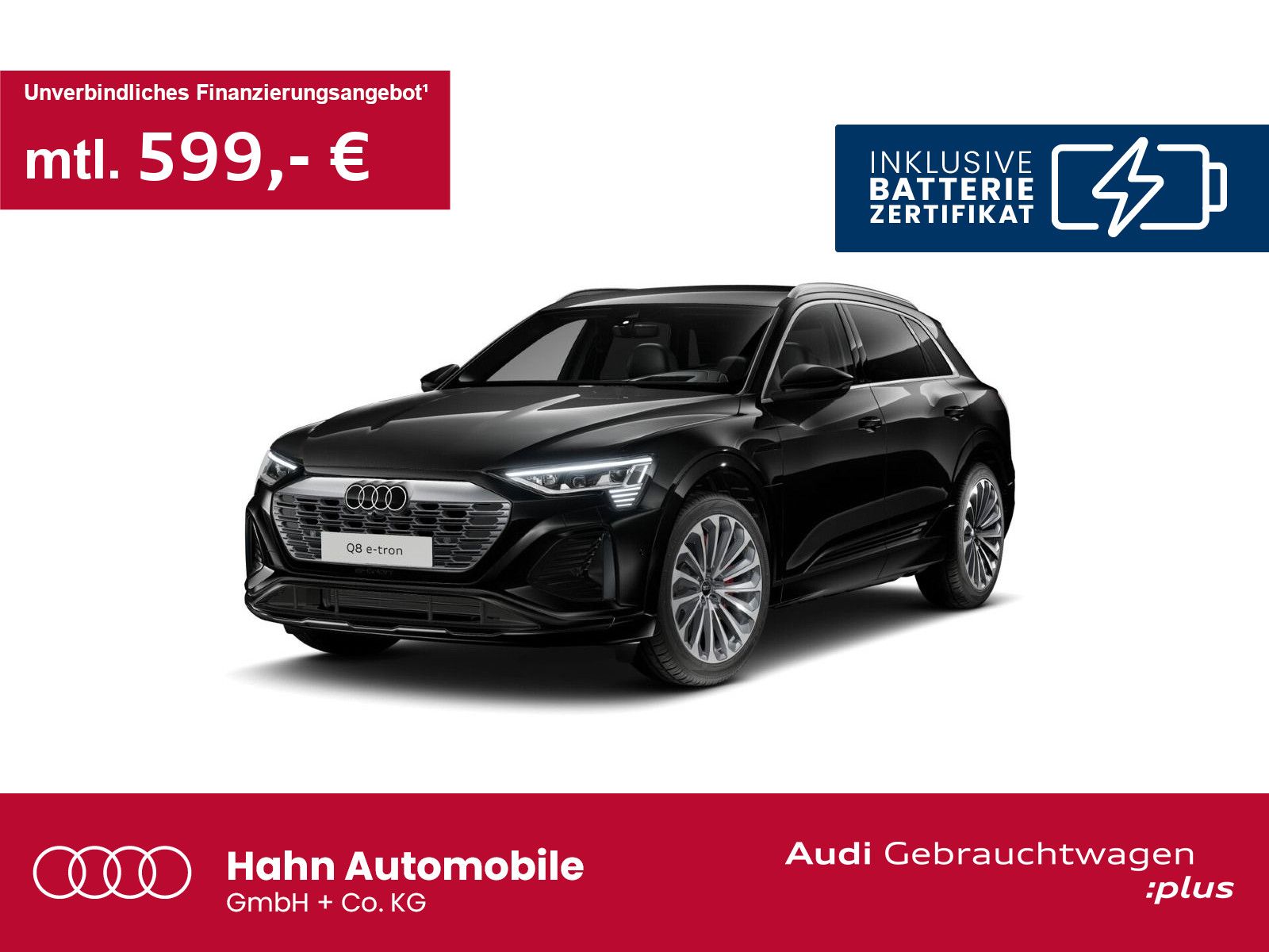 Audi Q8 e-tron 55 quattro S line Matrix Luft AHK CAM