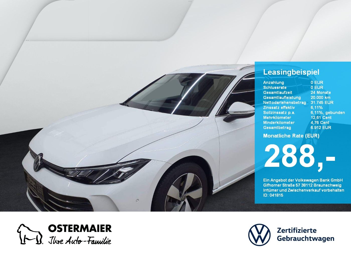 Volkswagen Passat Variant BUSINESS 1.5eTSI 150PS DSG ACC.AH