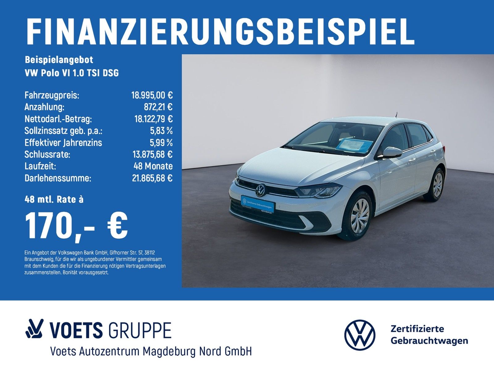 Volkswagen Polo VI 1.0 TSI DSG Life LED+NAVI+ACC+PDC+KAM