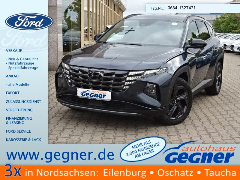 Vorderansicht des HYUNDAI Tucson 150PS Autm. Blackline LED Navi Klimaaut.