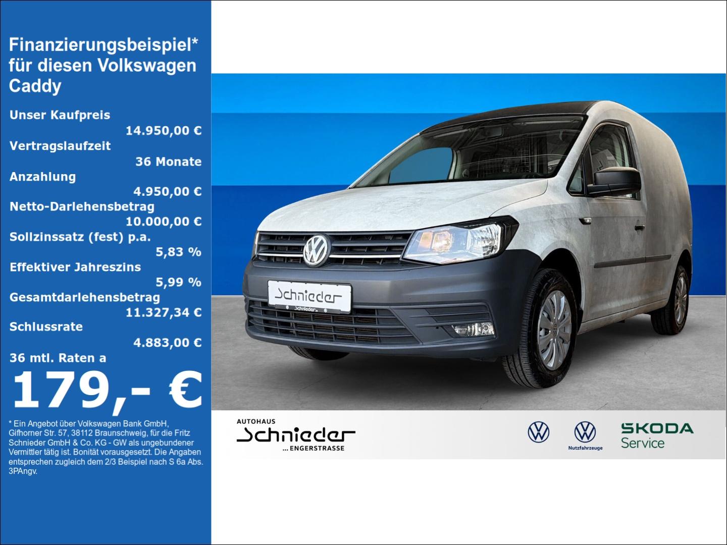 Volkswagen Caddy Kasten EcoProfi 1.0 TSI Klima Navi Telef