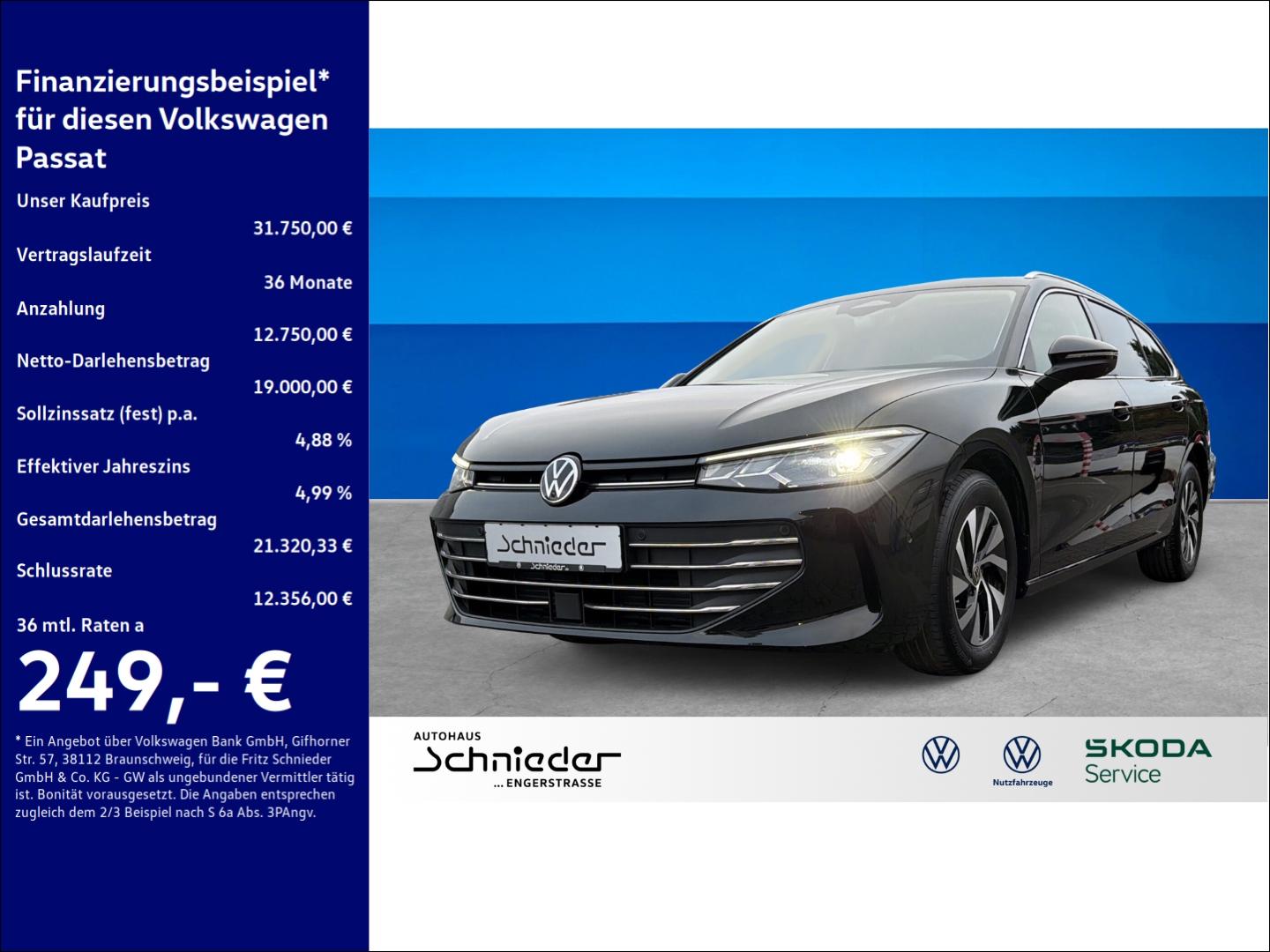 Volkswagen Passat 2.0 TDI Business Area View HuD Clima