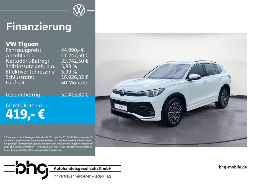 Tiguan R-Line 2,0 TDI SCR 4M DSG