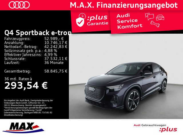 Q4 Sportback e-tron 45 QUATT S LINE+MATRIX+AHK+