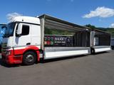 Mercedes-Benz 2545 Actros*kpl Zug*durchladbar*NLA*2xLBW*38 Pal - Mercedes-Benz Actros 3