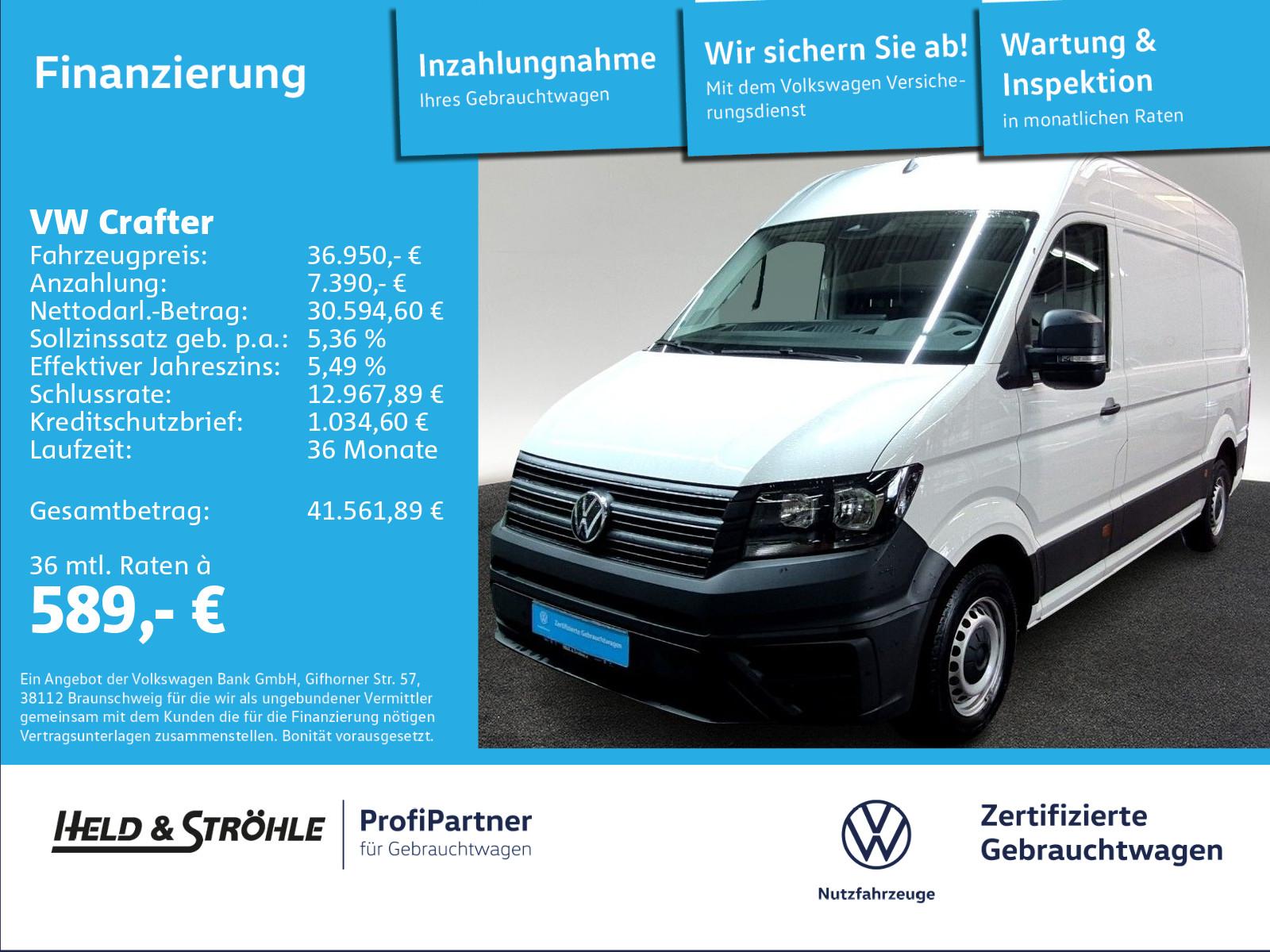 Volkswagen Crafter 35 Kasten 2.0 TDI HD 270° AHK-VORB. RFK