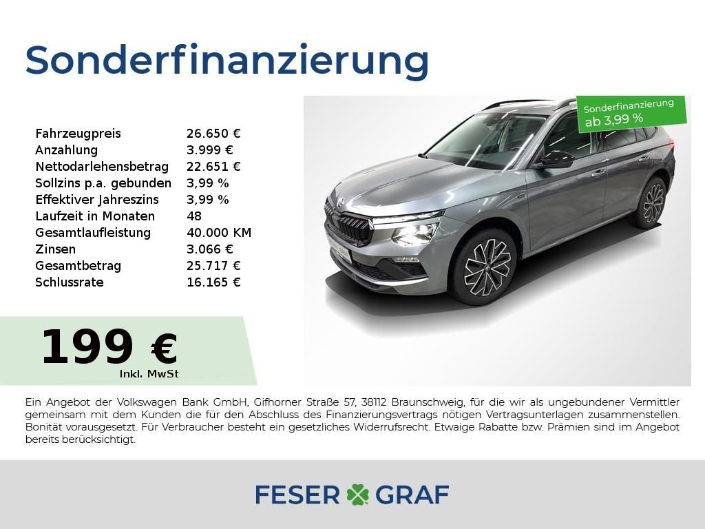 Skoda Kamiq Selection 1,0l TSI DSG *RFK SHZ MATRIX AHK