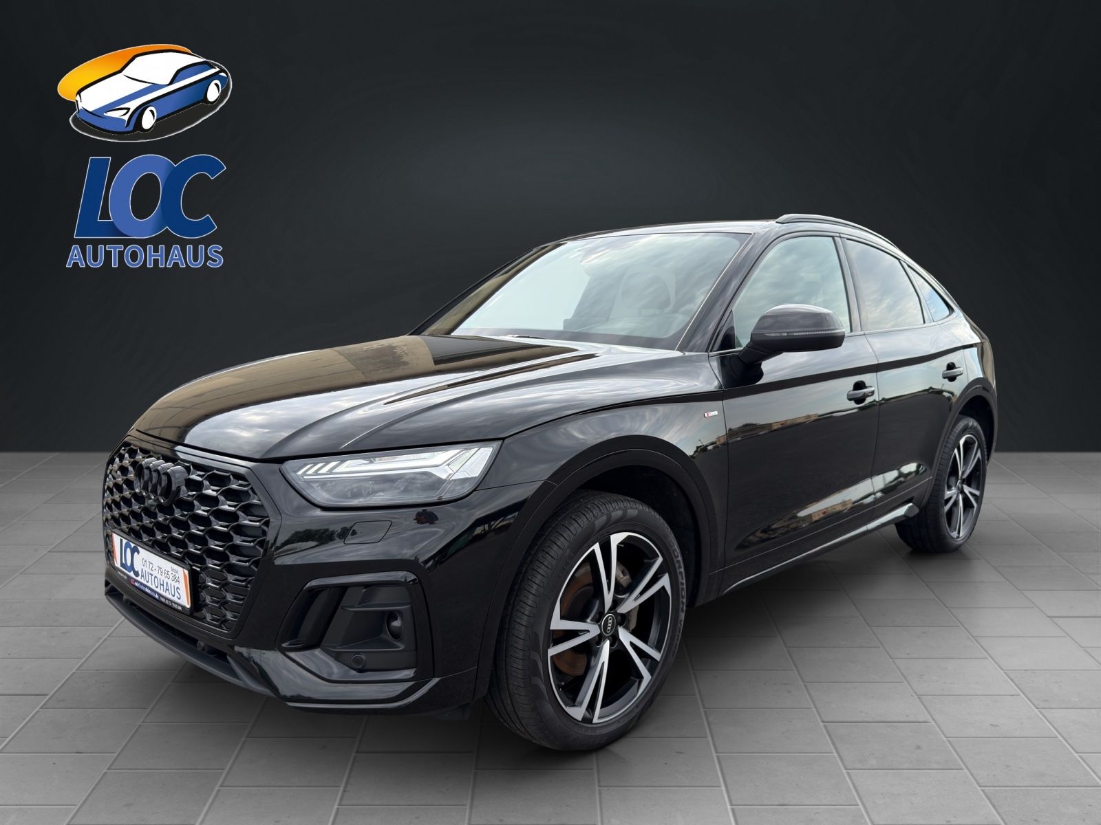 Audi Q5 Sportback 40 TDI quattro S line, B & O, Stand