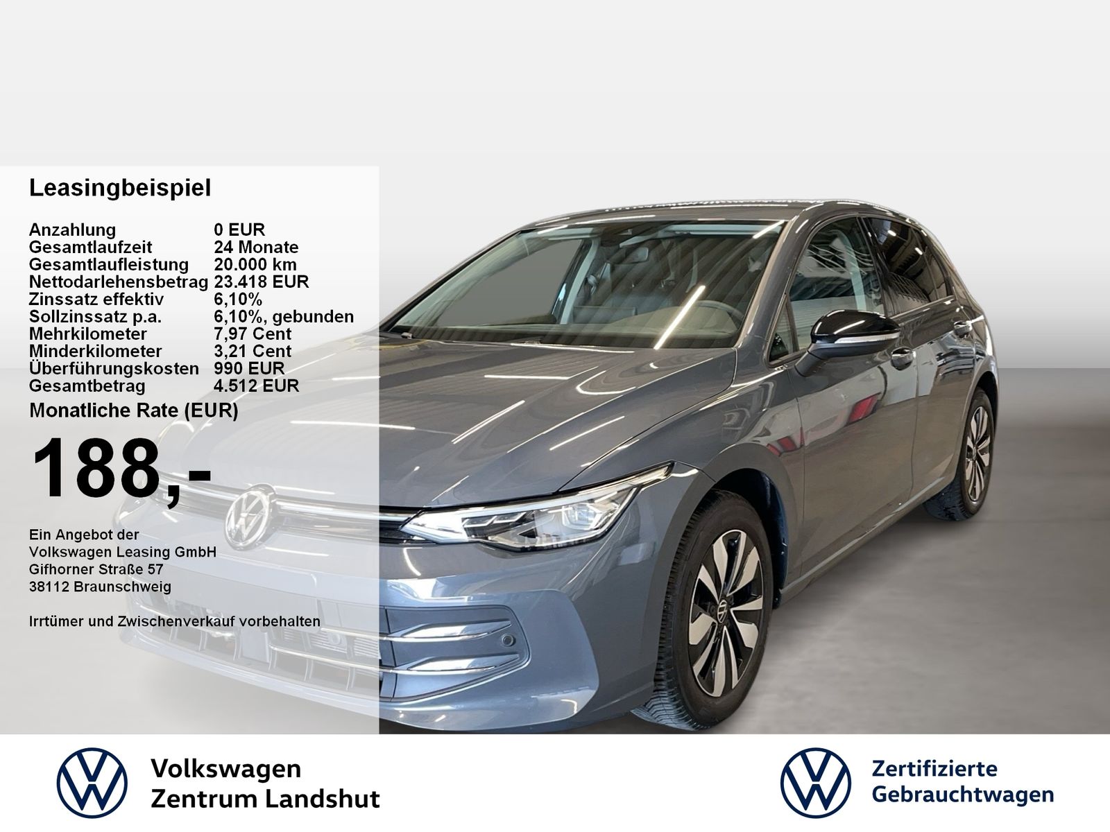 Volkswagen Golf VIII GOAL 1.5 TSI ACC AHK DynLicht LED Navi