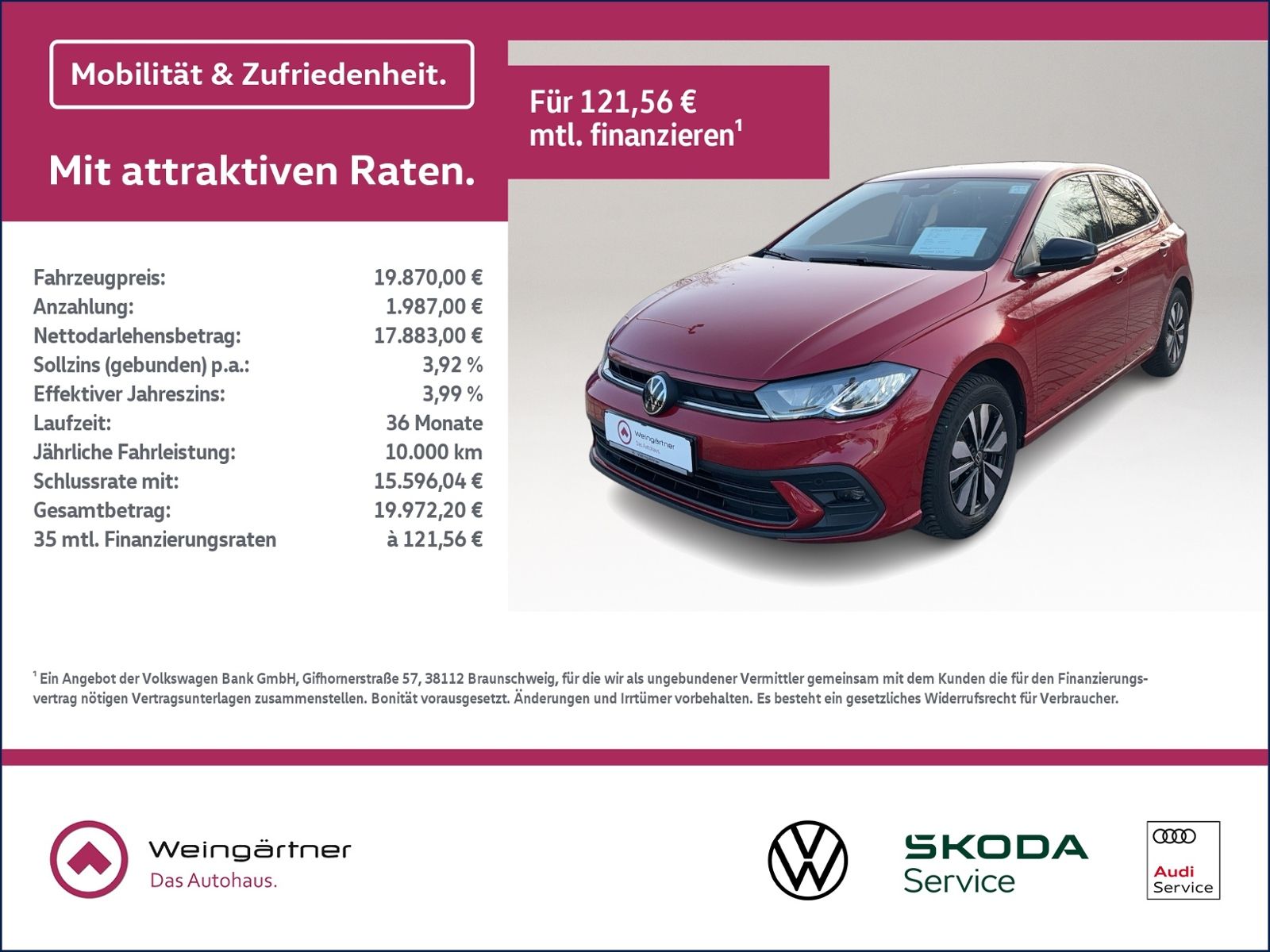 Polo 1.0 TSI GOAL, Navi, ACC, LED, Sitzhzg. 5 Ga