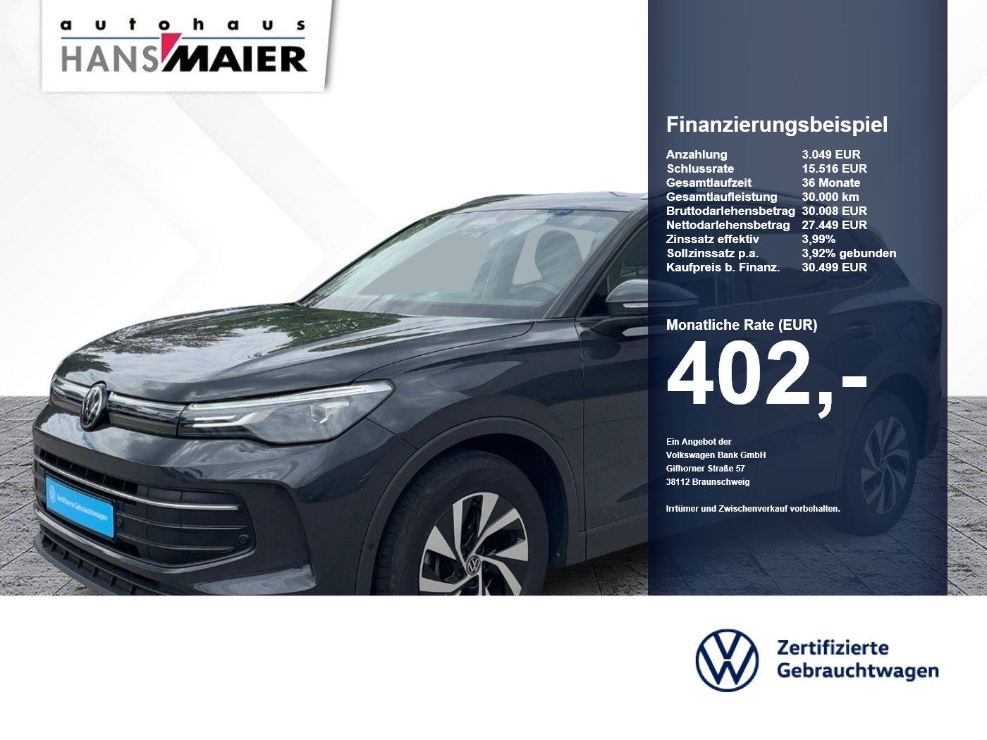 Volkswagen Tiguan TDI Life DSG Navi RearView LED ACC foto 1